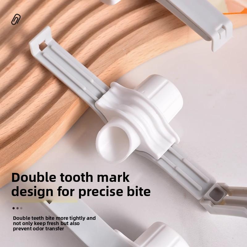 Sealed Discharge Nozzle Sealing Clamp, Kitchen Seasoning Preservation and Moisture-proof Clamp, Snack Food Plastic Bag, Milk Powder Clamp