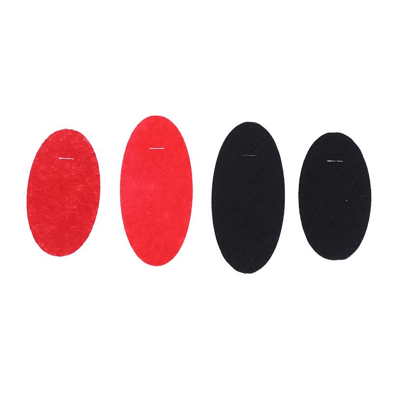 100Pcs Oval Felt Fabric Patches Non-Woven Sewing Base Pads For Diy Plush Hairpin Bb Hair Clips Making Accessories