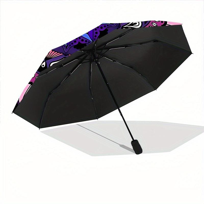 1pc Mandala Pattern Automatic Open/close, All-Season Portable Folding Umbrella for Friends, Travel, Everyday, Events Yy250812156
