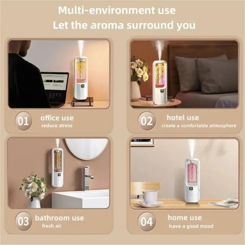 Smart Household Aromatherapy Machine Automatic Fragrance Machine Multi-Mode Perfume Diffuser Mini Oil Diffuser 5 Gear Adjustment