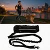 Hands-Free Running Dog Leash Pet Leash Reflective with Waist Bag Retractable Elastic for Walking Outdoor Pet Supplies HD