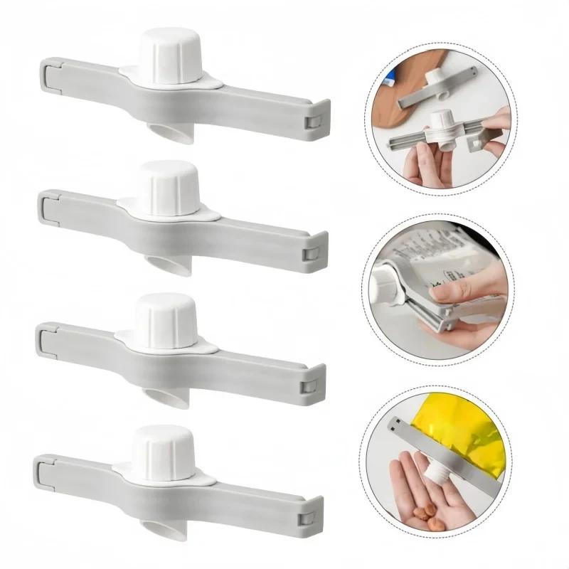 Küchenaufbewahrung Lebensmittel Snack Verschlussbeutel Clips Schraubverschluss Gewürzbeutel Milchpulverbeutel Konservierungsclip Gadgets Heimzubehör