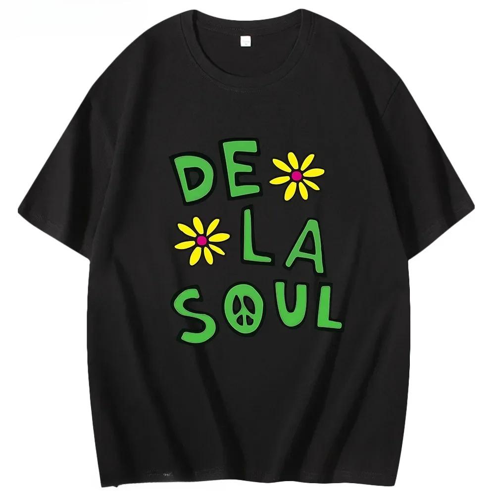 Anime De La Soul T-Shirts Schönes Dela Shirt Kurzarm Kleidung Männer Frauen Niedlich Cartoon Manga Tees Hight Street