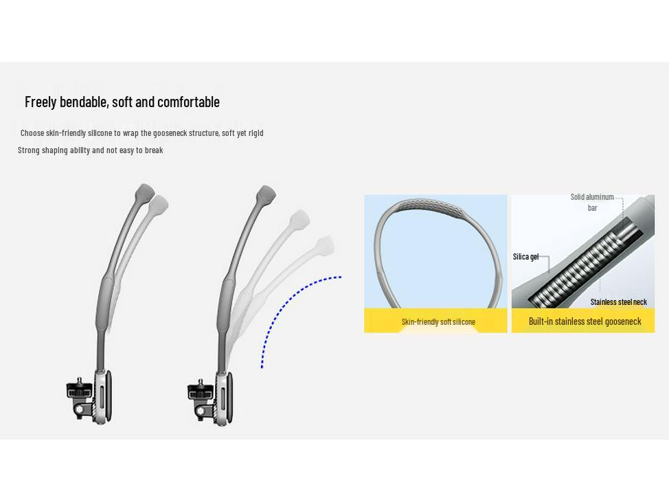 Magnetic Neck-Mount Adjustable Camera Bracket for Outdoor Sports and Live Streaming