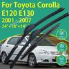 Front Rear Silicone Coating Wipers for Toyota Corolla Allex E120 E130 Hatch Wagon 2001 - 2007 24"+18"+14" Car Wiper Windshield