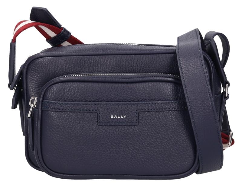 

Bally CODE CROSS EW Shoulder Bag, 6308373, MAC02N, VT397, U590P, Peacoat, 24+Pall [Used] синій