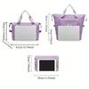 1 Stück Faltbare Reisetaschen mit großer Kapazität, wasserdichte Oxford-Gepäcktasche, Handtasche, Reisetaschen für Frauen, Aufbewahrungstaschen für Fitnessstudio und Yoga