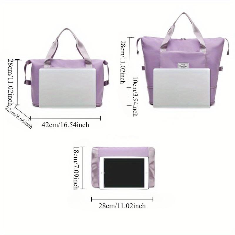 1 Stück Faltbare Reisetaschen mit großer Kapazität, wasserdichte Oxford-Gepäcktasche, Handtasche, Reisetaschen für Frauen, Aufbewahrungstaschen für Fitnessstudio und Yoga