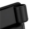 Universal Left Side PU Leather Console Side Seat Filler Organizer Cup Holder x1