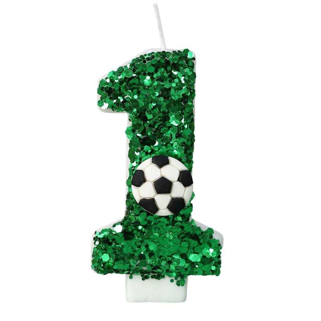 Creative Football Digital Birthday Candles