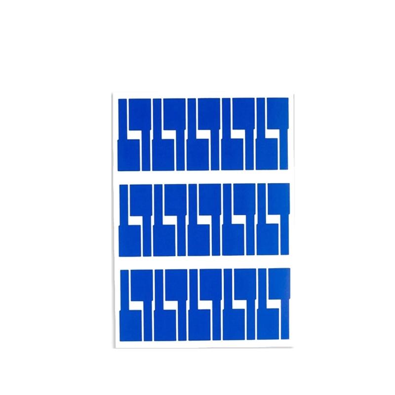Set Of 10 PVC Wire Label with Strong Adhesive Waterproof Suitable for Printer & Handwriting In Multiple Color