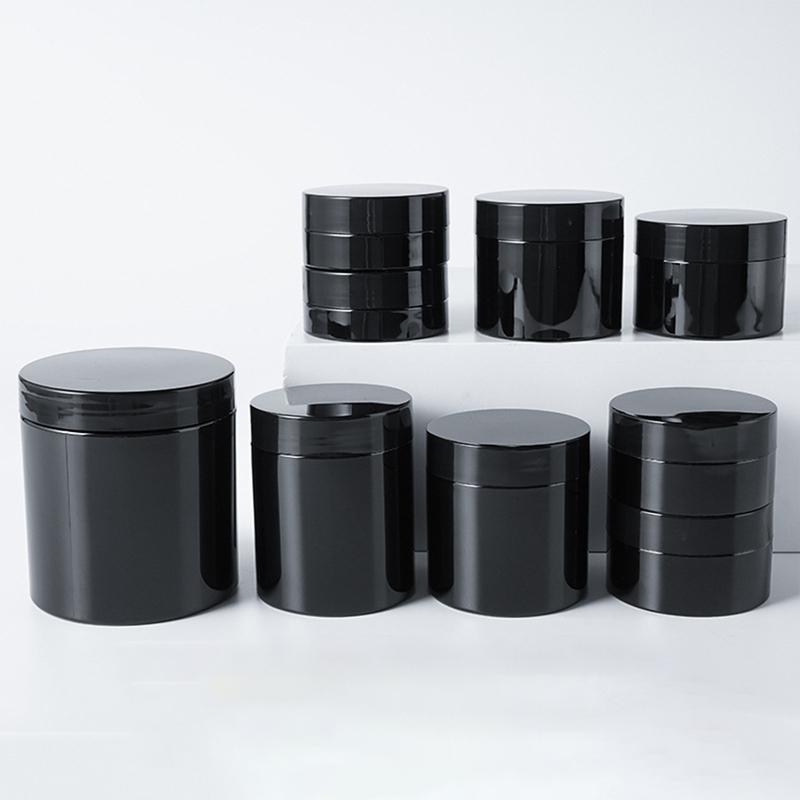 50ml 100ml 200ml 250ml Empty Cream Jar with Lid Plastic Makeup Cream Bottle Facial Mask Pomade Cosmetic Container Refillable