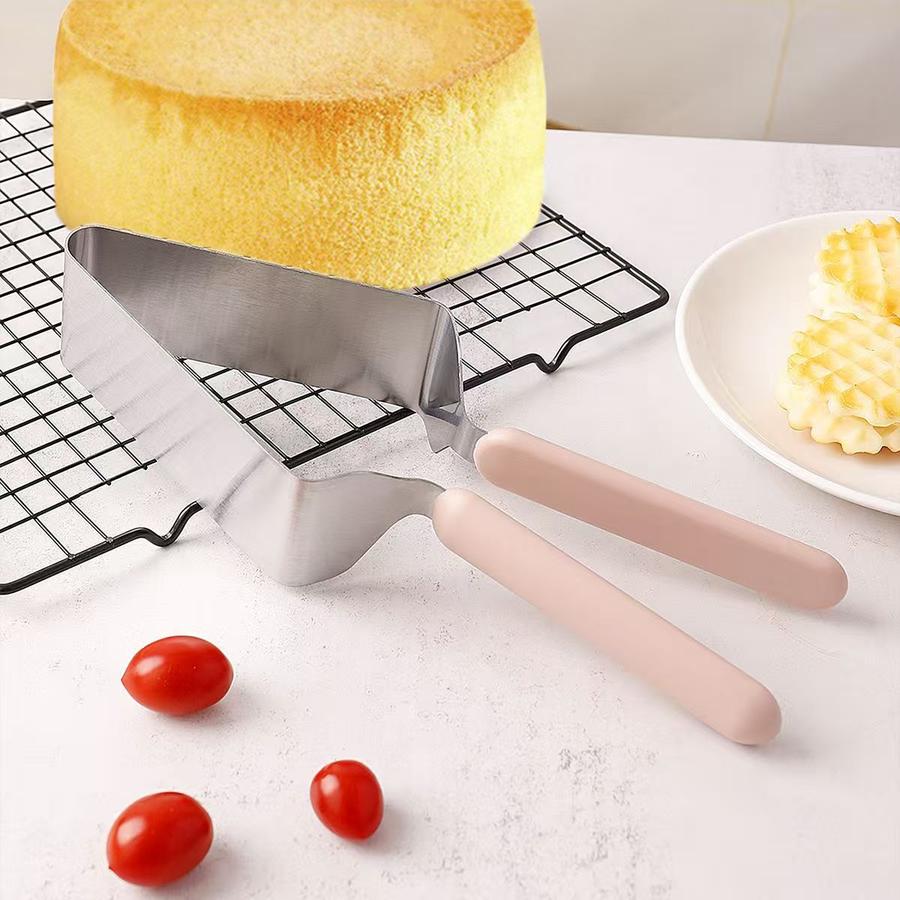 Разделитель для торта из нержавеющей стали, треугольный инструмент для переноса торта, зажим-разделитель для торта 0.8 mm серебряный