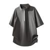 Summer Plus Size Short Sleeved T-shirt Men's Ice Silk Outdoor Versatile Quick Drying Pullover Short Sleeved Loose and Loose Sports Top