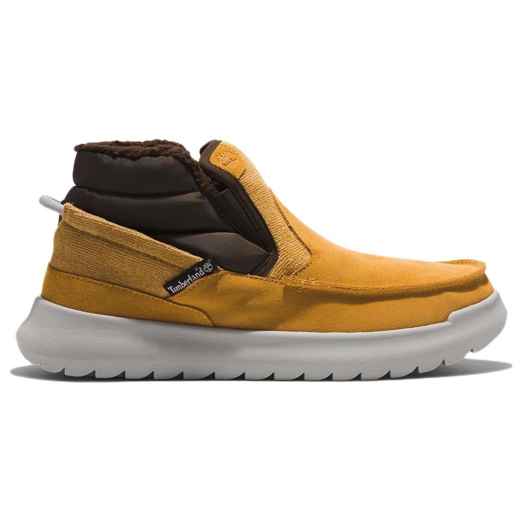 Timberland EZ Lounge Leather Durable Professional Comfortable Ankle Outdoor Boots Men boots Yellow White A41TX015