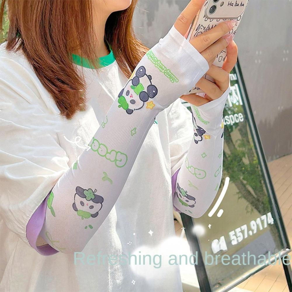 

Breathable Summer Capybara Ice Sleeves Sunscreen Sunscreen Sleeve Anime Cartoon Ice Sleeve Summer