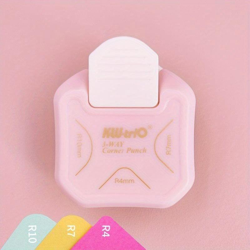 

1 шт. Новый мини-триммер для углов, скруглитель углов, дырокол R4/R7/R10мм, круглый угол, DIY, бумага, карточка, фото, планер, принадлежности для резки розовый