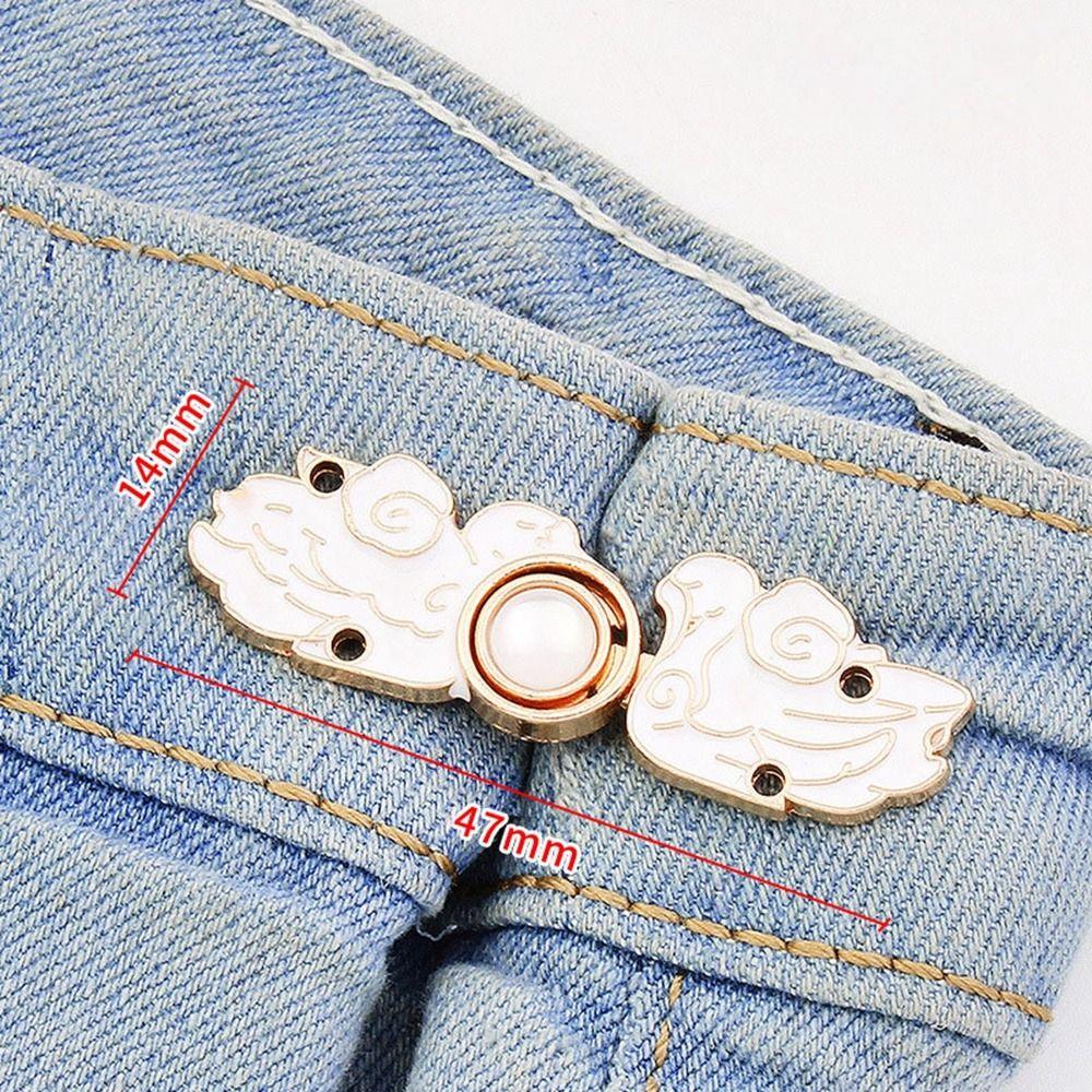 Metal Pins Waist Closing Button Jeans Ornaments Waist Clip Fashion Tighten Waist Button  Women