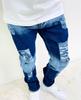 skinny distressed UK hip street sweat jogger super skinny patch JGG.Men's jeggings, pants, denim, drill, drill, sweat, hop, style, denim, pants,