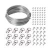 131pcs 30m Picture Wires Set with Hangers Frame Wires Set for Mirrors & Artwork