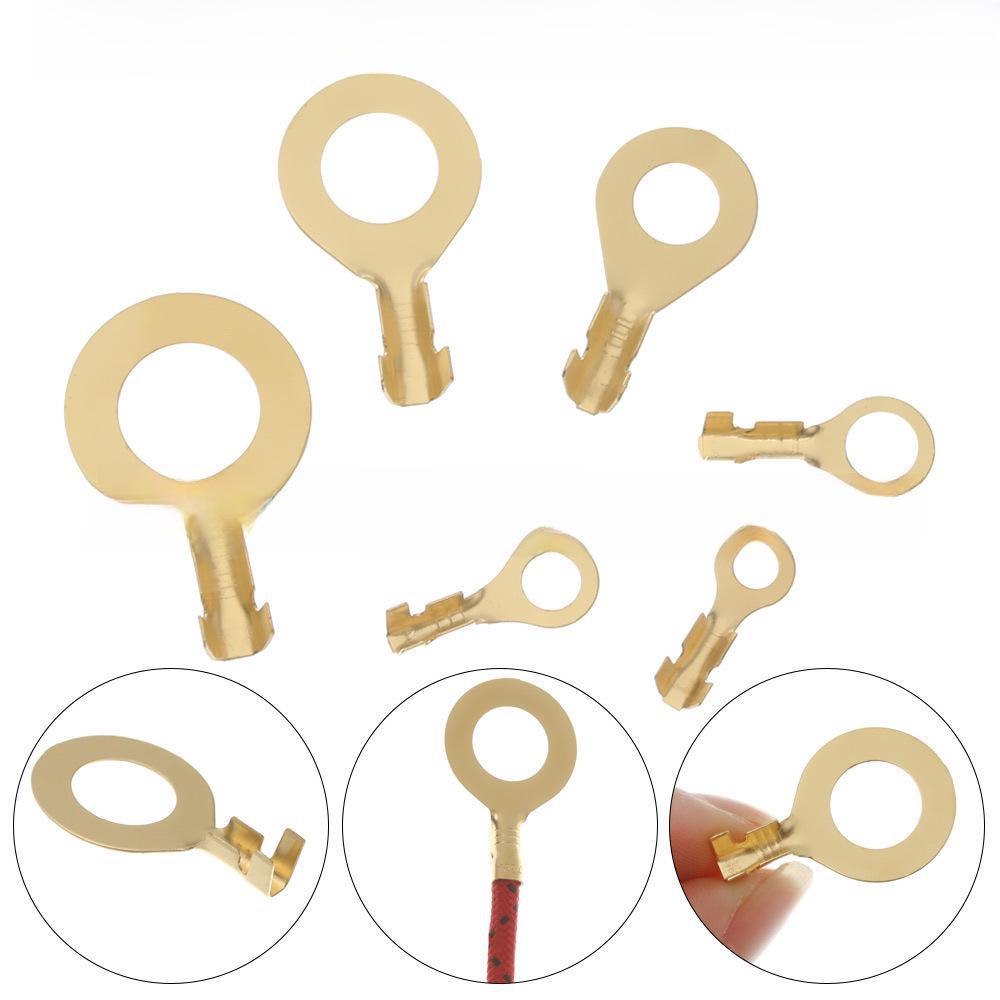 150-Piece Cold Press Terminal Set with Gold Ring Terminals and Block