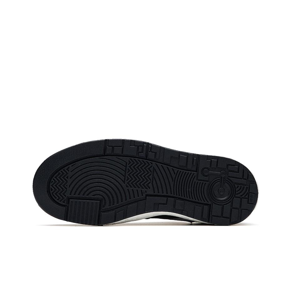 Anta Thick Sole Casual Non-Slip Wear-Resistant Low-Top Skate Shoes Women sneaker Black White Gray 122238066-9
