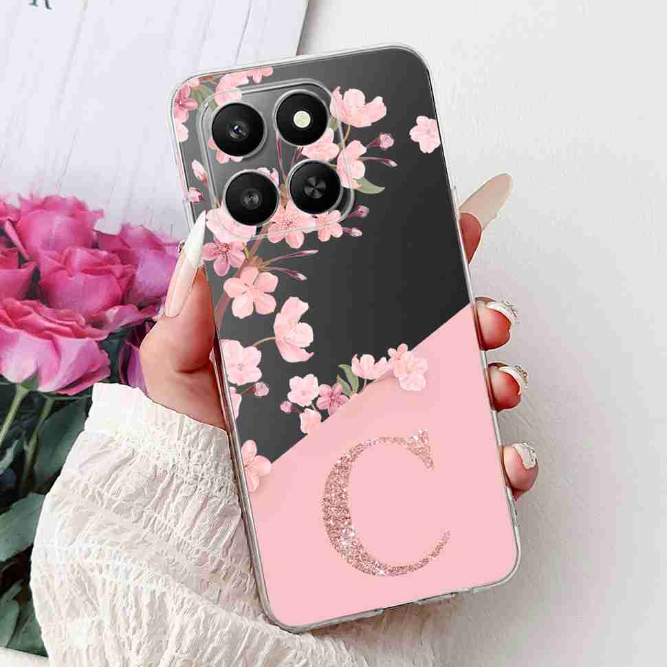 

6.77 For Honor 400 Smart 5G LGN-NX1 Case Fashion Crown Flower Soft Silicone TPU Cover For Huawei Honor 400Smart 5G Phone Cases Honor 400 Smart 5G