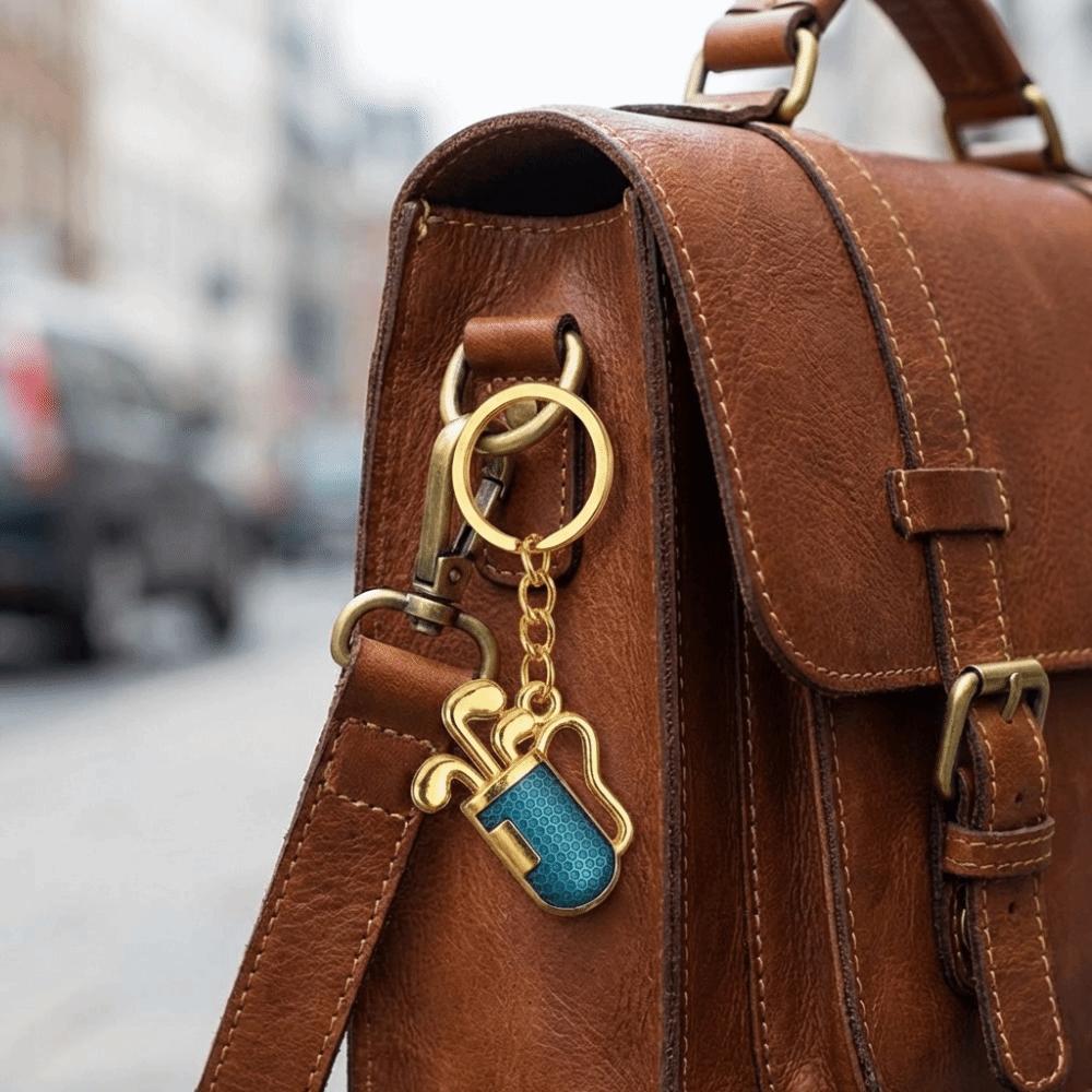Classic Design Golf Keychain Creative Golf Pendant Key Holder  Couple Lover