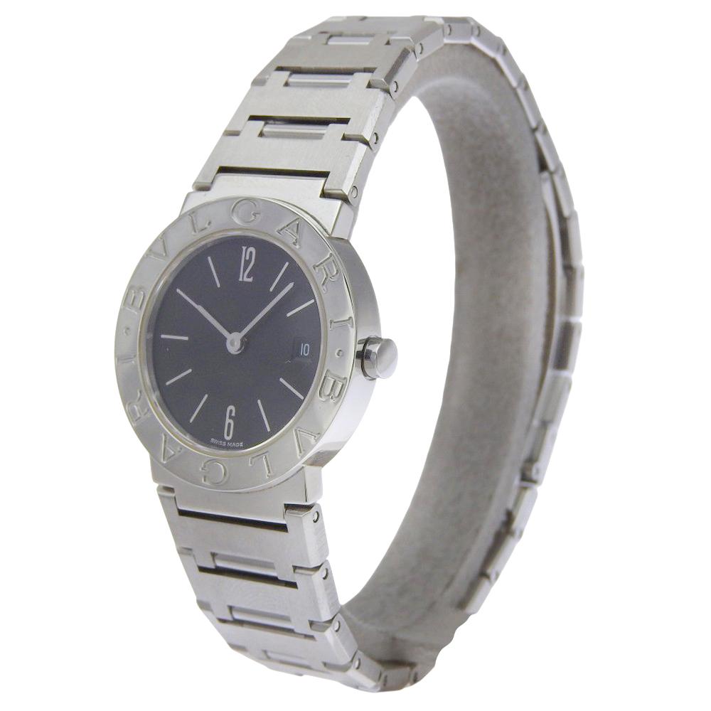 BVLGARI Bvlgari Bvlgari Watches BB26Stainless Steel blackDial Stainless Steel Quartz Analog display Women Used