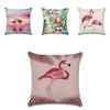 Versatile 18 Inch Summer Flamingo Throw Pillow Case Ideal For Sofa Bed And Home Decor