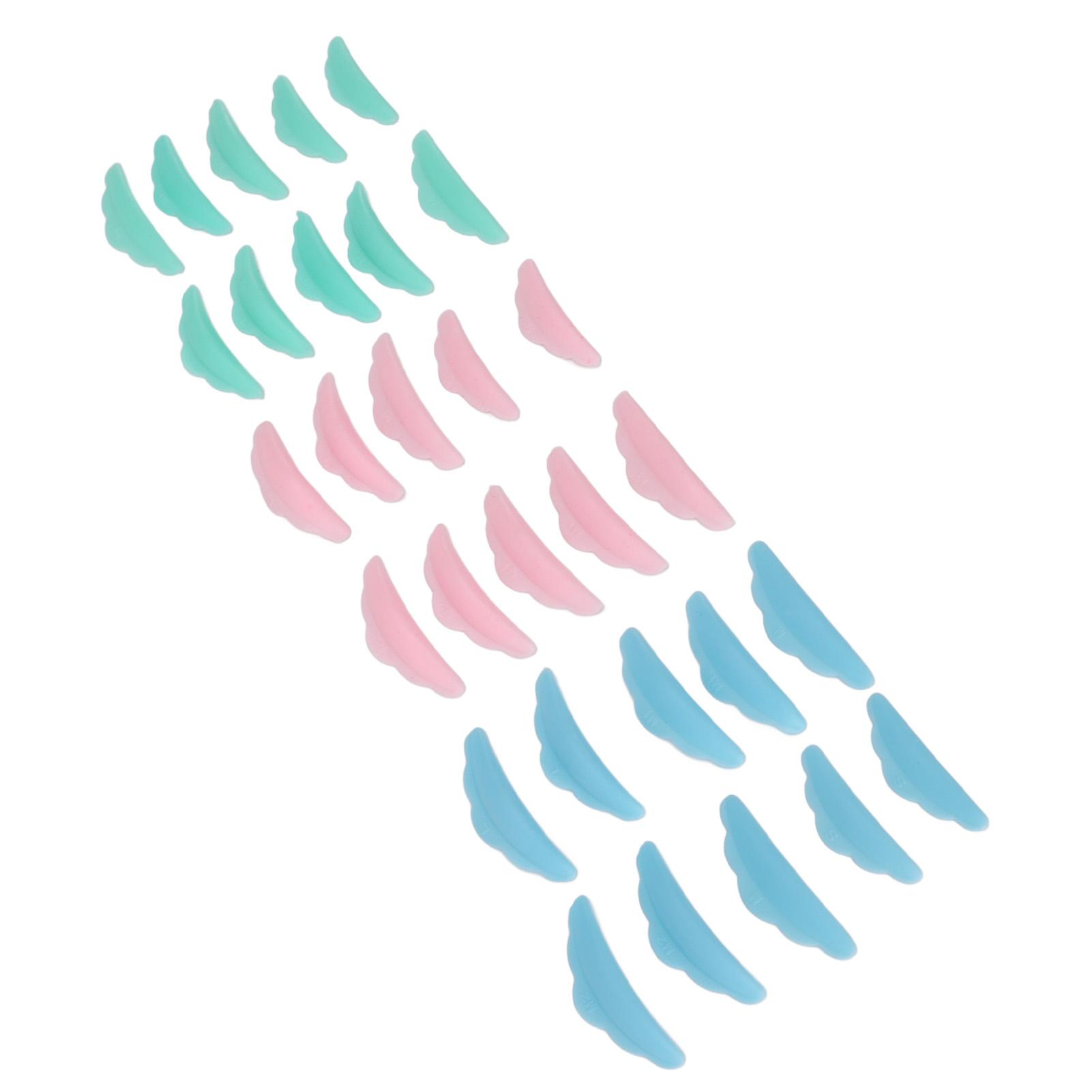 

45 пар силиконовых подушечек для ресниц, многоразовые, 5 размеров, 3 цвета, бигуди для ресниц, палочки для ламинирования ресниц, завивка ресниц