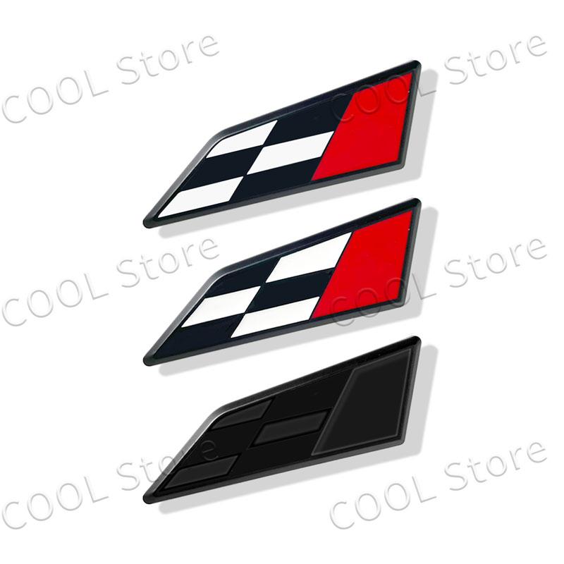 3D Chrome Metal Car Styling Race Flag Emblem Body Trunk Fender Badge Sticker For Seat Leon 300 Cupra Ateca Arona Ibiza Altea