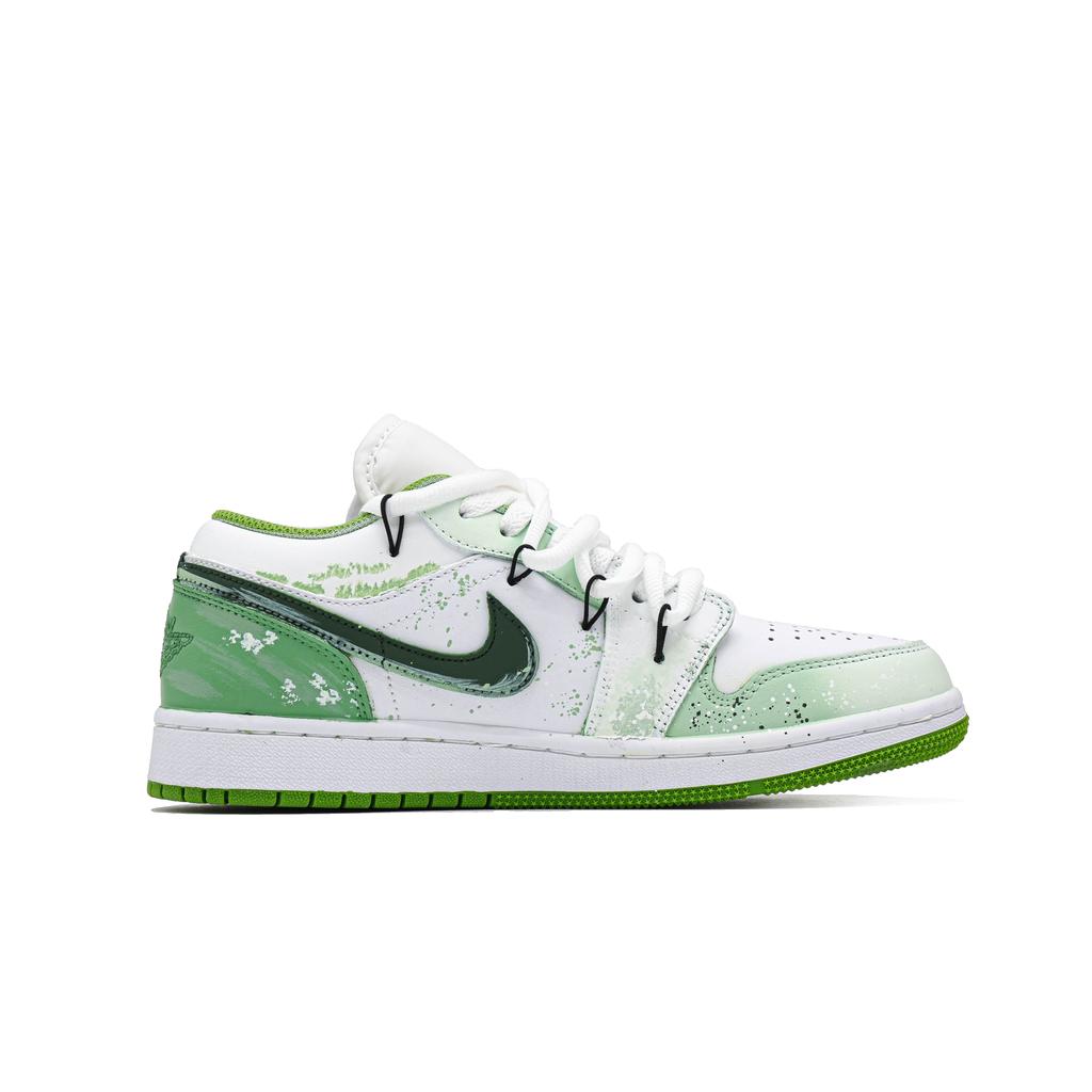 Jordan Air Jordan 1 Summer Under The Tree Shade Synthetic Leather Cushioning Abrasion Resistant HF4823-100(Team947-)