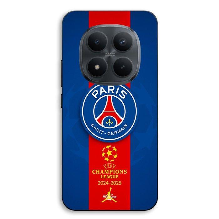 Hülle - MANIACASE - Xiaomi Redmi Note 15 Pro 5G - PSG Logo Jordan - Silikon TPU - Schwarz