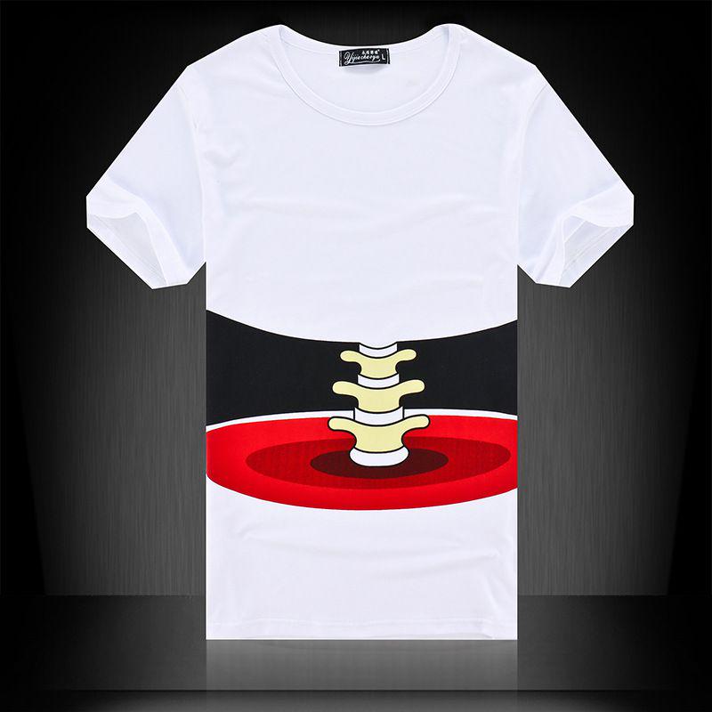 New Men's Fashion 3d Printed T-shirt With Funny Big Hand Short Sleeve Tee**