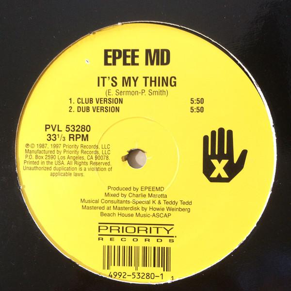 12inch Record EPMD - It's My Thing / You're A Customer PVL53280 Priority Record 1997 US Rap & Hip-Hop/R&B Used