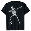 Funny Skeleton Soccer 100 Cotton Tshirts Men Womens Fashion Print Tshirt Loose Oversized Streetwear Hip Hop Unisex T Shirt