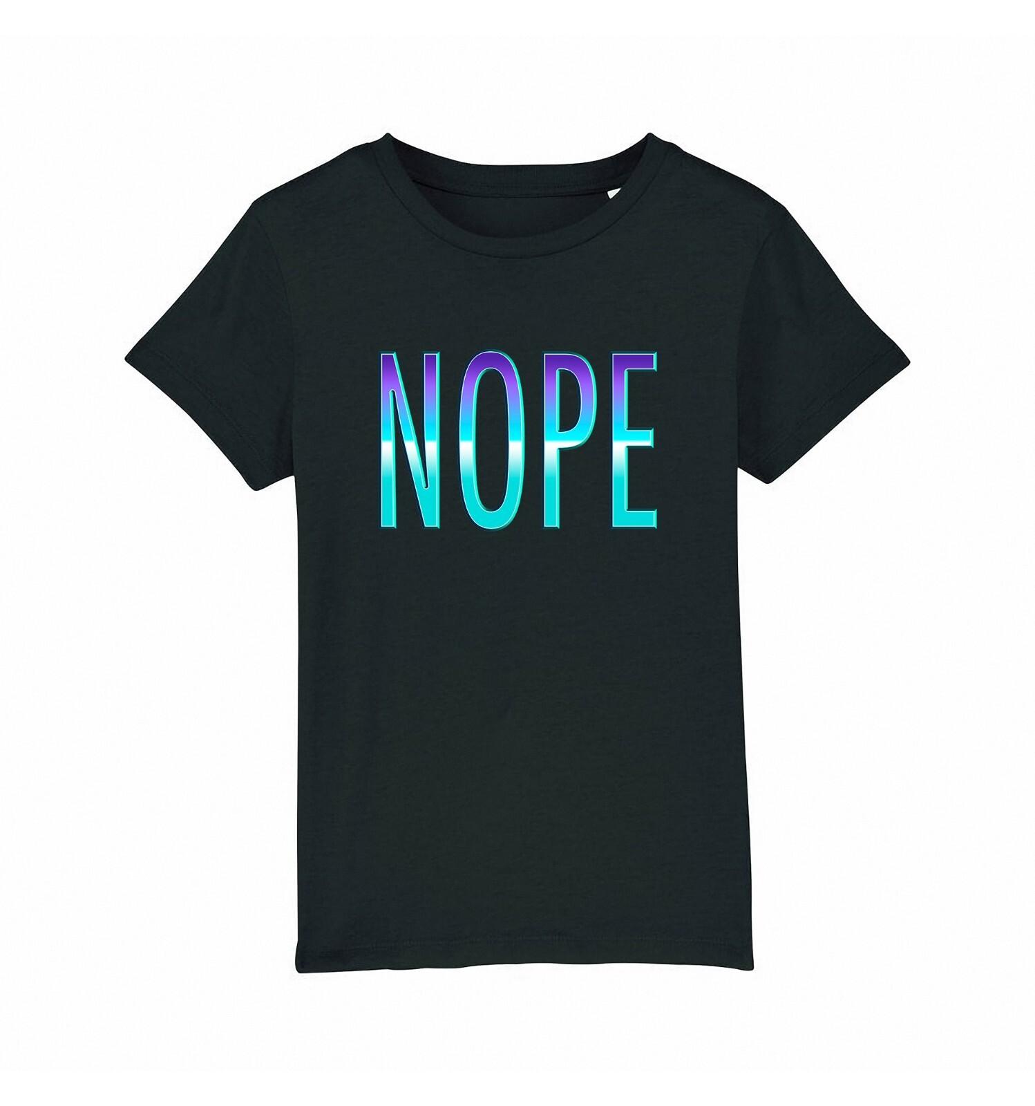 NOPE T-Shirt Mens Womens Tees Top Boys Girls Neon Funny Sarcasm Humour Slogan Cotton 3XL