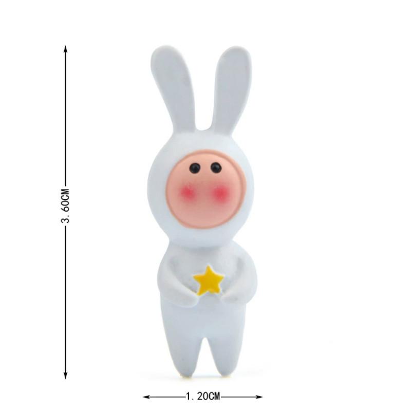 

Adorable Bunny Resin Ornament For Tabletop Decoration And Business Gifting жёлтый