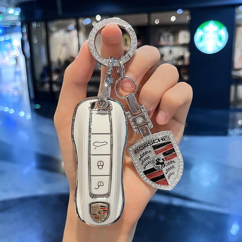 Neue Auto Schlüsselhülle Abdeckung Für Porsche Für Panamera Macan Cayenne Cayman Boxster 911 9ya 971 Intelligente Schutzhülle Fernbedienung Schlüsselabdeckung