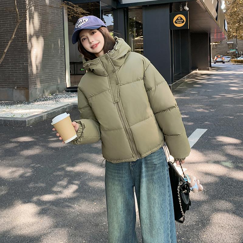 Cotton Clothes Women's 2025 Winter New Cotton Clothes Trendy Hooded Design Loose Foreign Fashion Versatile Student Bread Clothes