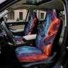 2pcs, Stylish Wolf Galaxy Figure Design Car Seat Covers, Foldable And Washable, Perfect Fit For Single Front Seats, Great For Ca