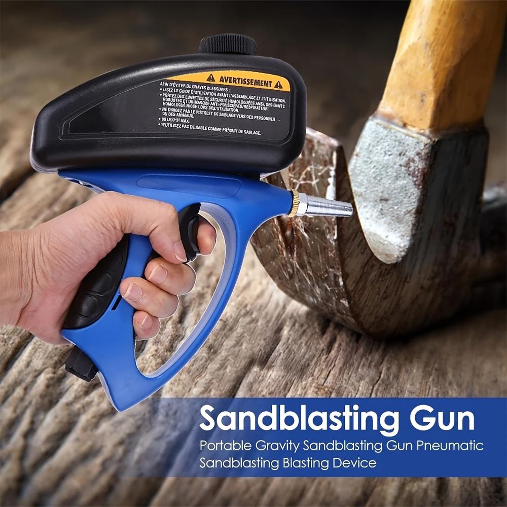 1pc Manual Pneumatic Sandblaster Gun - Air-Powered Sand Blaster with Small Nozzle for Rust Removal Sand Smedia Blasting