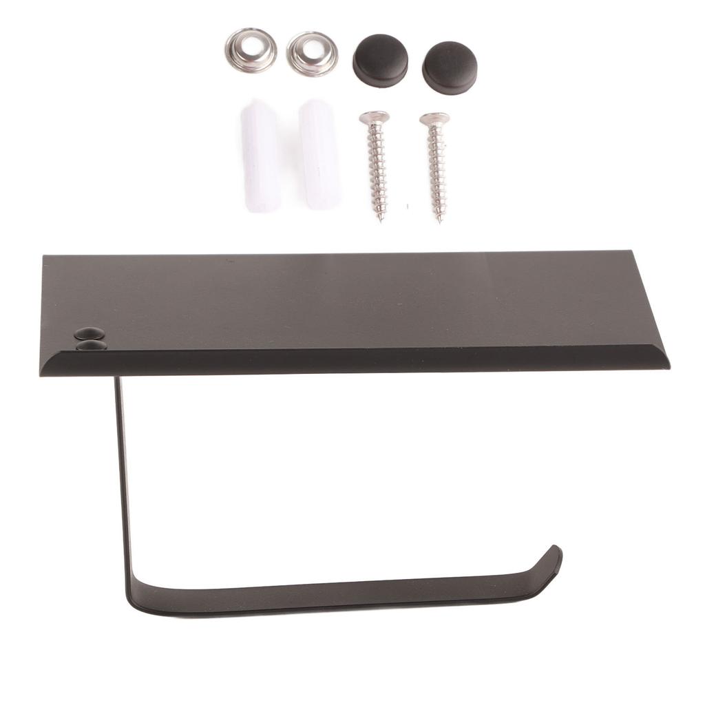 Uchwyt na ręczniki papierowe Stal nierdzewna Bez wiercenia Podwójnego użytku Dozownik papieru toaletowego do domu Łazienki K6