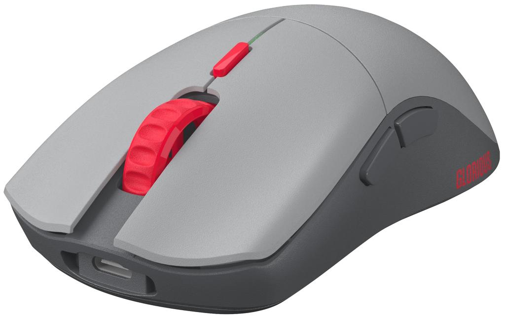 Glorious Series One PRO Wireless - Centauri (Grey/Red) - Ultra-lightweight, Durable, High-performance Gaming Mouse GLO-MS-P1W-CT-FORGE MS625
