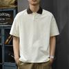 Minimally Designed Summer Top New Men's Polo Lapel Short Sleeved Loose Men's Short Sleeved Top