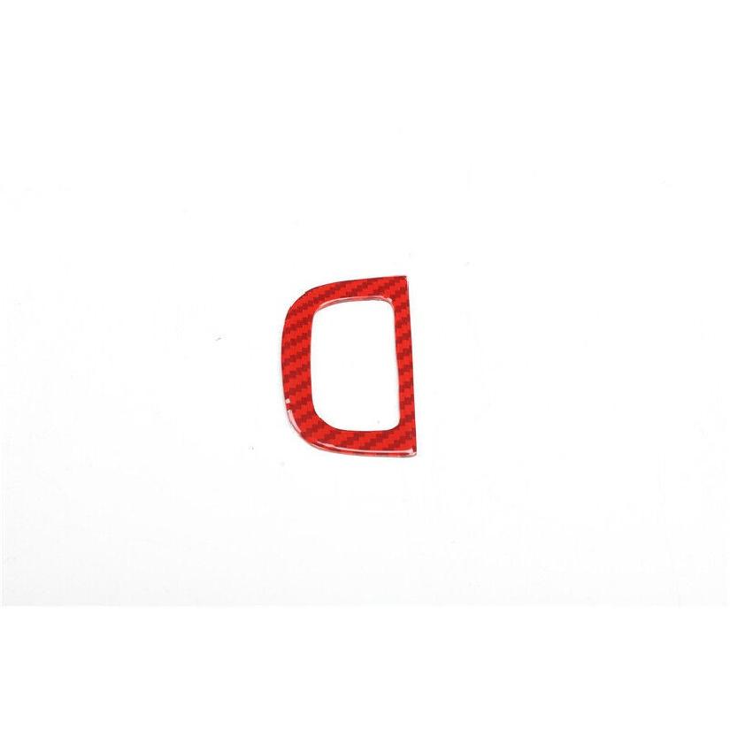 Back Door Tailgate Switch Cover Trim For Cadillac CT6 2016-2020 Red Carbon Fiber
