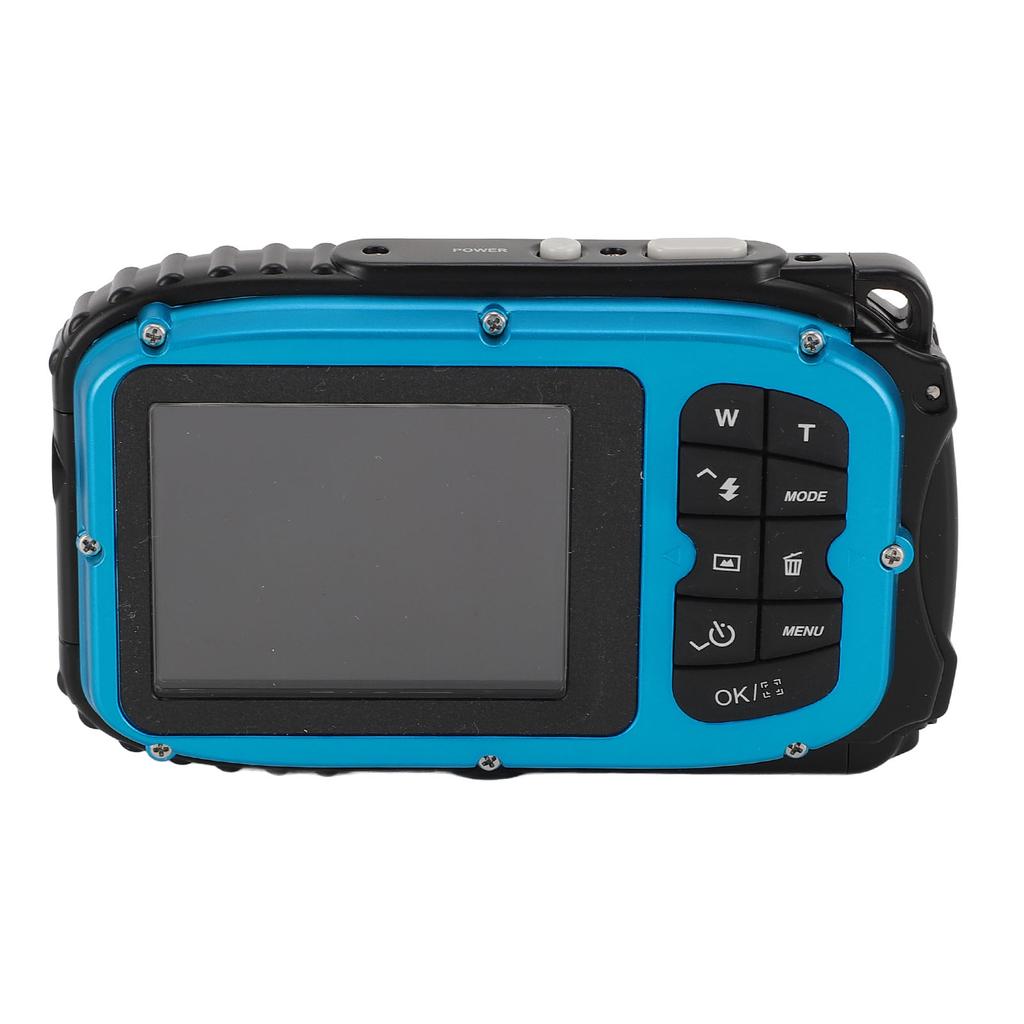 Diving Camera 1080P 48MP Anti Shake 5m Water Proof Underwater Camera with 2.4 Inch Color Screen 32G Memory Card Autofocus 630mAh Face Recognition