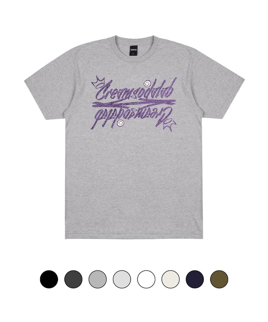 CREAM SODA LAB Paisley Logo Short Sleeve T-Shirt (Type A)