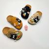 New Birken Cartoon Kids' Spring Lazy Closed-Toe Slippers - Thick-Soled for Boys & Girls